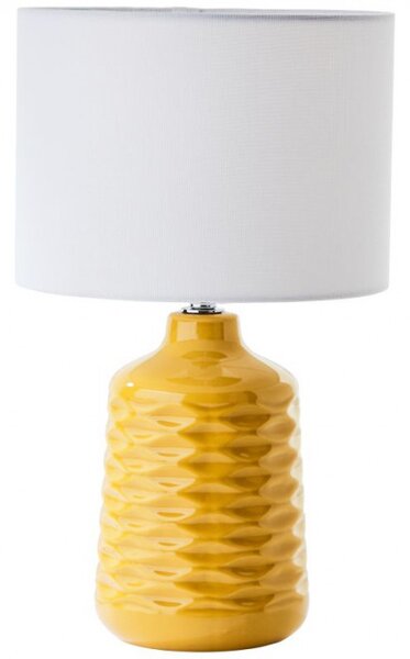 Brilliant 94569/72 Stolní keramická lampa ILYSA ŽLUTO-BÍLÁ