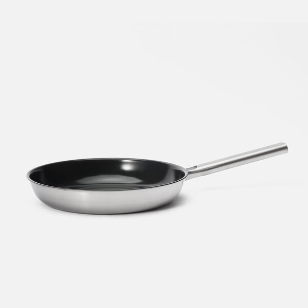 Fabini Pánev Lucca 4.0 Standard, ø 28 cm - Nepřilnavá nerezová beznýtová pánev z vícevrstvé nerezové oceli s nepřilnavým keramickým povrchem bez poklice