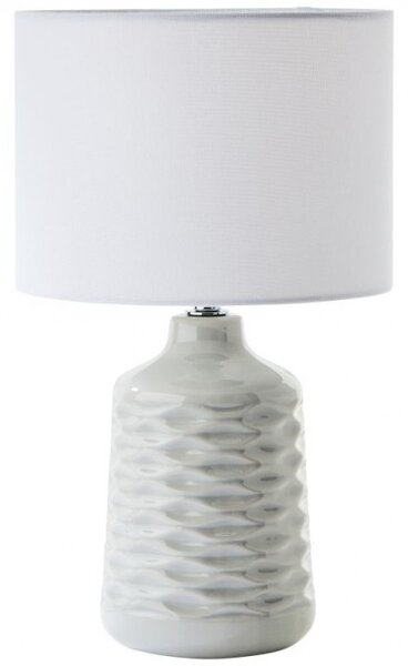 Brilliant 94569/22 Stolní keramická lampa ILYSA ŠEDO-BÍLÁ