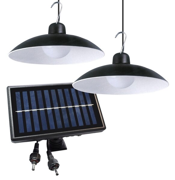 SADA 2x LED Solární závěsné svítidlo LED/6W/3,7V 2000 mAh IP44 + DO