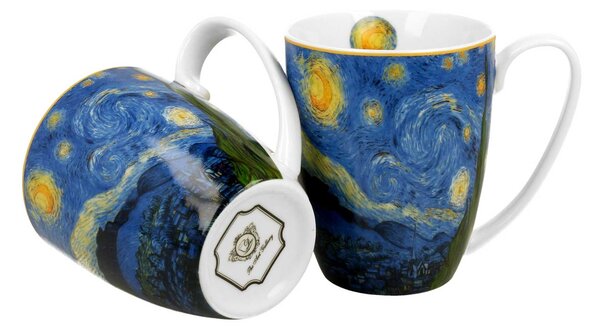Porcelánový hrnek Van Gogh Starry Night 350 ml sada 2ks