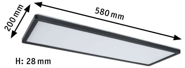 Paulmann 71003 - LED/22W Stmívatelný panel ATRIA 230V 3000K černá
