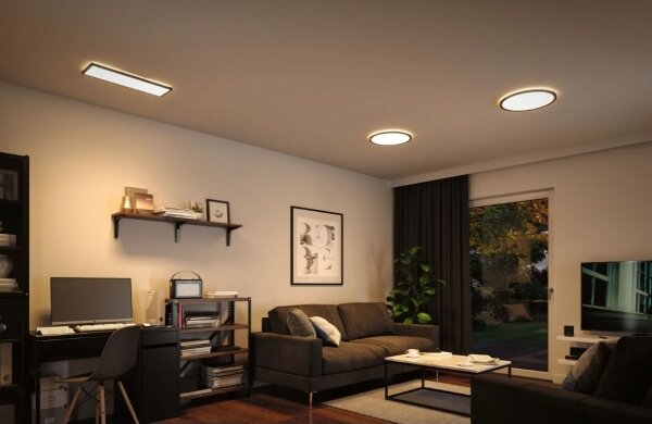 Paulmann 71003 - LED/22W Stmívatelný panel ATRIA 230V 3000K černá