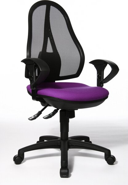 Ergonomická židle na kolečkách Topstar OPEN POINT SY – více barev G04 - oranžová