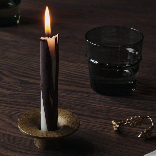 Kovový svícen Soothe Brass Finish Ø 8 cm
