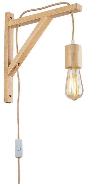 Rabalux 71028 - Nástěnná lampa UBUL 1xE27/60W/230V buk