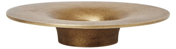 Kovový svícen Soothe Brass Finish Ø 16 cm