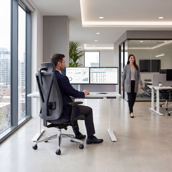 Ergonomická kancelářská židle černá VECTOR
