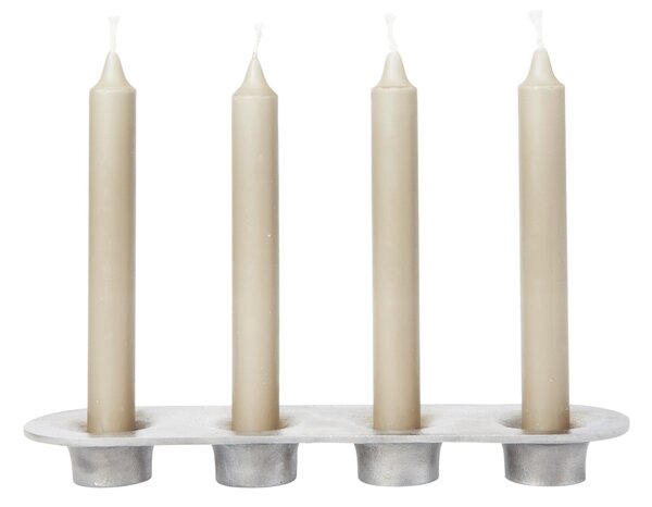 Adventní svícen Soothe Aluminium