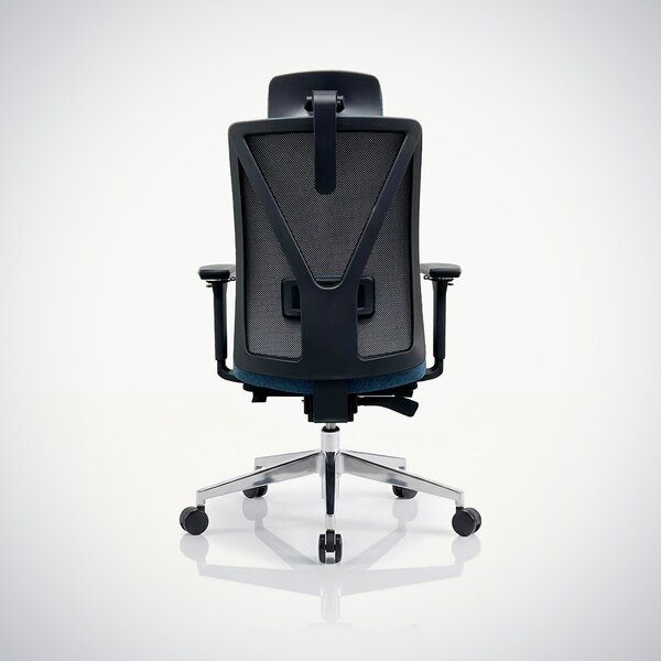 Ergonomická kancelářská židle tmavě modrá VECTOR