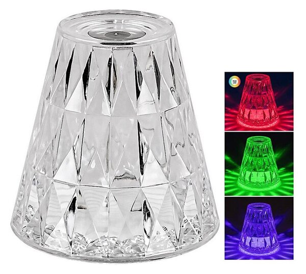Rabalux 76004 - LED RGB Stmívatelná nabíjecí stolní lampa SIGGY LED/2W/5V 3000K