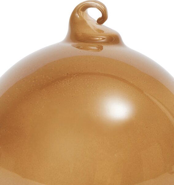 Skleněná vánoční ozdoba Roseate Opaque Ø 8 cm – set 3 ks