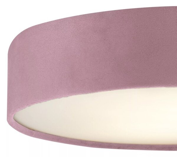 Searchlight 23298-2PI Stropní sametový lustr VELVET RŮŽOVÝ, průměr 38cm