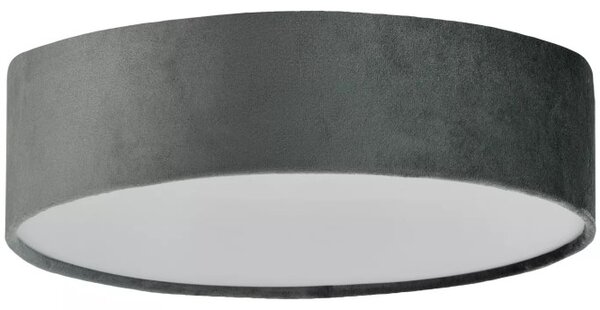 Searchlight 23298-2GY Stropní sametový lustr VELVET ŠEDÝ, průměr 38cm