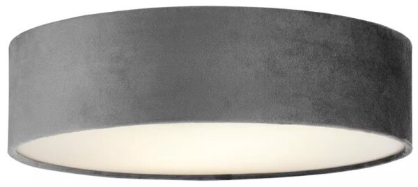 Searchlight 23298-2GY Stropní sametový lustr VELVET ŠEDÝ, průměr 38cm