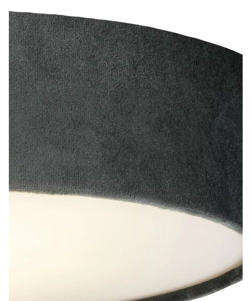 Searchlight 23298-2GY Stropní sametový lustr VELVET ŠEDÝ, průměr 38cm
