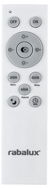 Rabalux 71038 -LED Stmívatelné stropní svítidlo TESIA LED/60W/230V 3000-6000K+DO