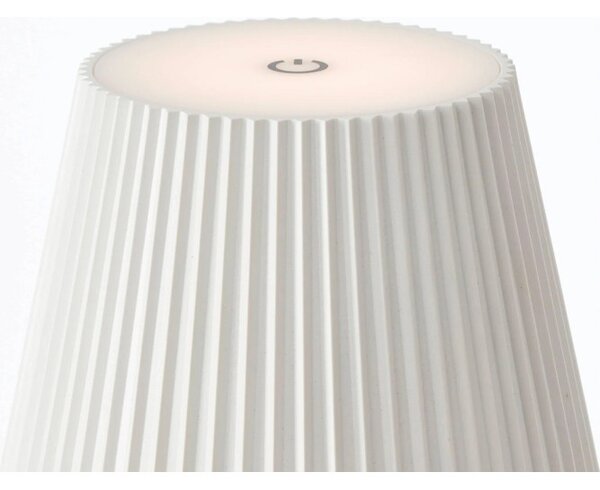 Brilliant G40445/75 Venkovní stojanová AKU lampa MACOBO bílá USB-C
