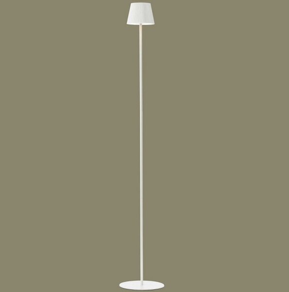 Brilliant G40445/75 Venkovní stojanová AKU lampa MACOBO bílá USB-C