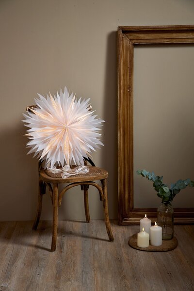 Závěsná svítící hvězda Dis White 60 cm