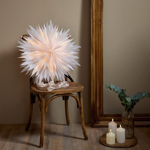 Závěsná svítící hvězda Dis White 60 cm