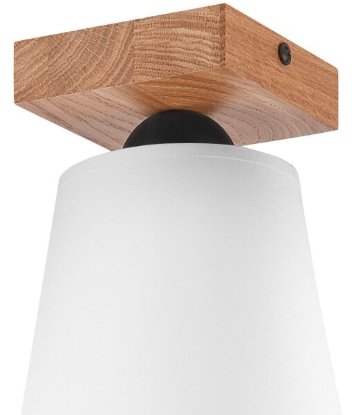 Přisazený lustr LULA 1xE27/60W/230V dub