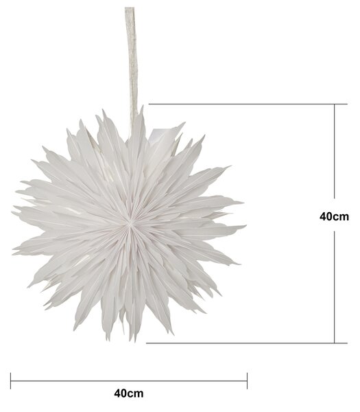 Závěsná svítící hvězda Dis White 40 cm