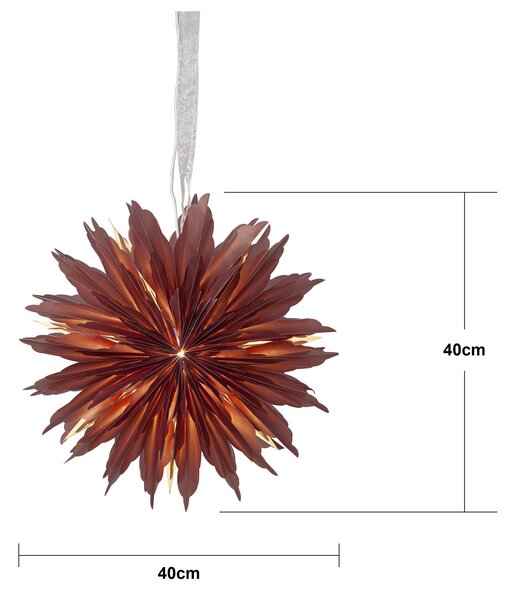 Závěsná svítící hvězda Dis Red 45 cm