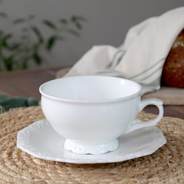 Porcelánový šálek s podšálkem Provence 300 ml