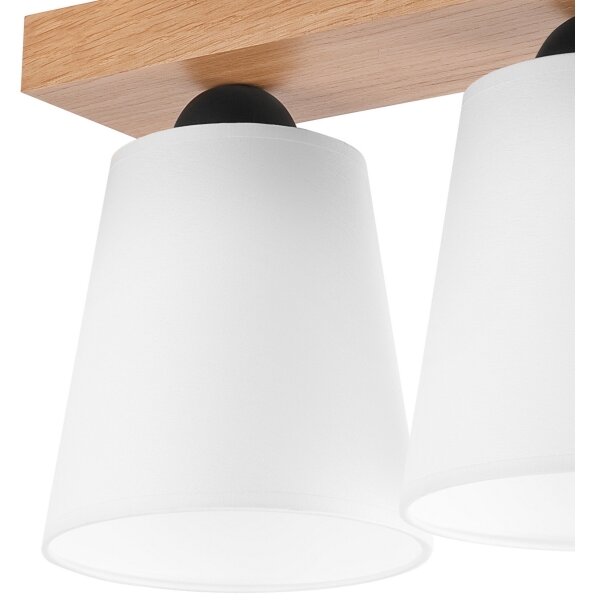 Přisazený lustr LULA 2xE27/60W/230V dub