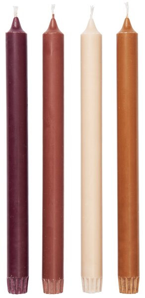 Svíčky Pure Roseate Blend 30 cm – set 4 ks