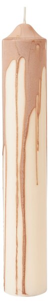 Svíčka Dryp Pillar Beige 30 cm