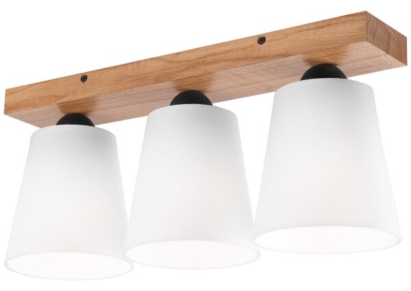 Přisazený lustr LULA 3xE27/60W/230V dub