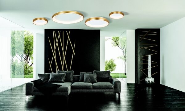 Zambelis 2042 - LED Stmívatelné stropní svítidlo LED/30W/230V pr. 40 cm zlatá