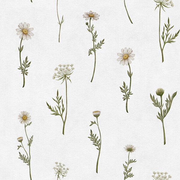 Tapeta kopretiny - Dreamy daisies Materiál: Digitální eko vlies - klasická tapeta nesamolepicí
