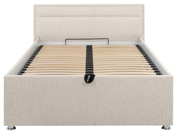 ČALOUNĚNÁ POSTEL, 120/200 cm, přírodní barvy MID.YOU - Postele s úložným prostorem, Online Only
