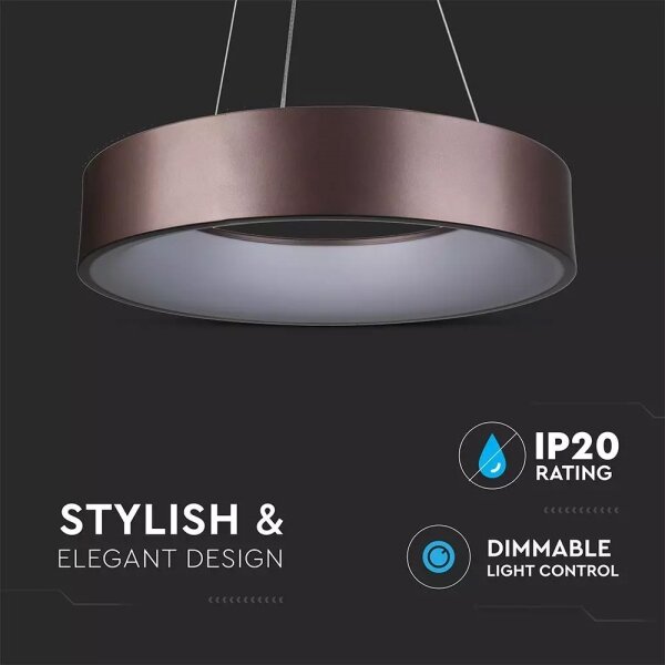 LED Stmívatelný lustr na lanku LED/30W/230V