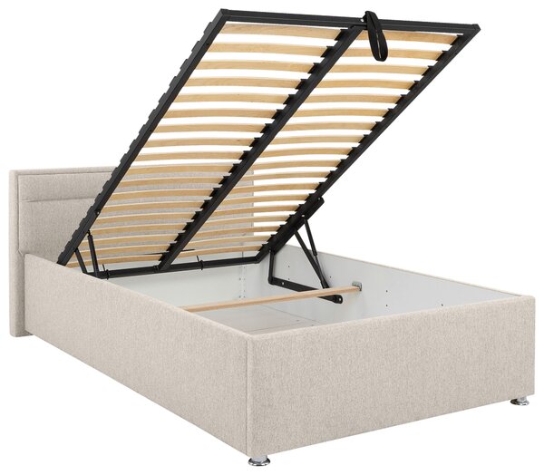 ČALOUNĚNÁ POSTEL, 120/200 cm, přírodní barvy MID.YOU - Postele s úložným prostorem, Online Only