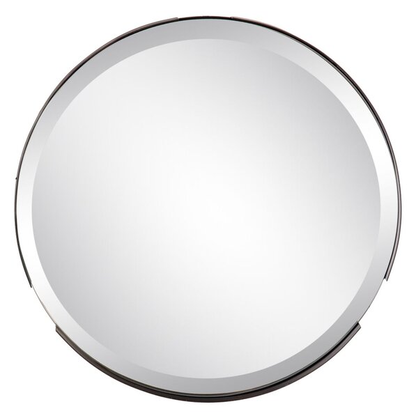 BigBuy Home Nástěnné zrcadlo 41 x 3 x 41 cm Černý Kov