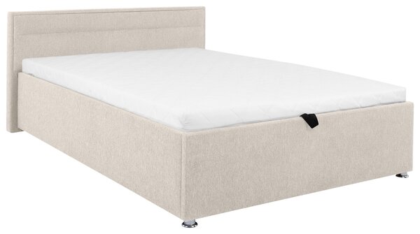 ČALOUNĚNÁ POSTEL, 140/200 cm, přírodní barvy MID.YOU - Postele s úložným prostorem, Online Only