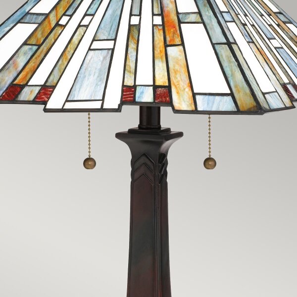 Quoizel QZ-MAYBECK-TL - Stolní lampa Tiffany MAYBECK 2xE27/60W/230V