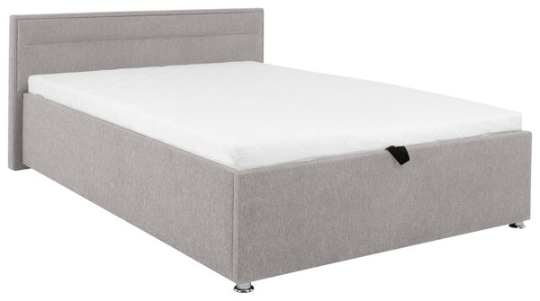 ČALOUNĚNÁ POSTEL, 140/200 cm, světle šedá Livetastic - Postele s úložným prostorem, Online Only