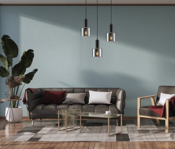 ITALUX PND-65342-1-BK+SG - Lustr na lanku SANTIA 1xE27/40W/230V černá