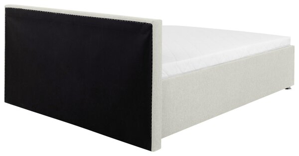 ČALOUNĚNÁ POSTEL, 140/200 cm, krémová MID.YOU - Postele s úložným prostorem, Online Only
