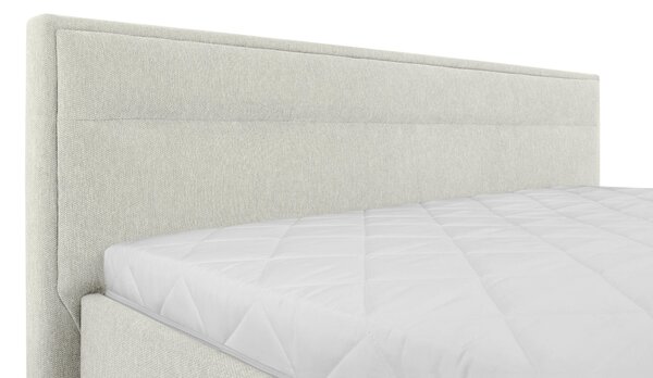 ČALOUNĚNÁ POSTEL, 140/200 cm, krémová MID.YOU - Postele s úložným prostorem, Online Only