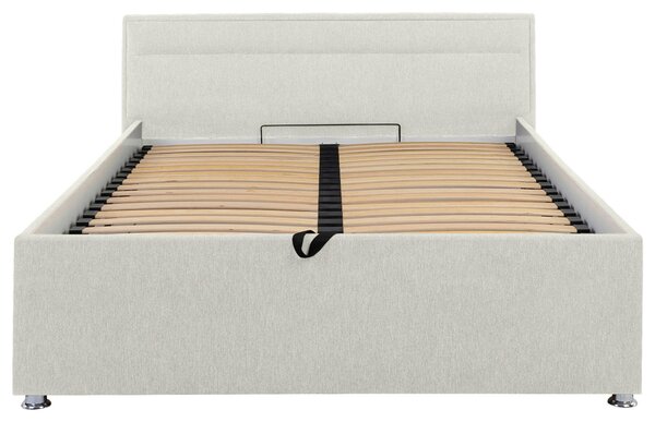 ČALOUNĚNÁ POSTEL, 140/200 cm, krémová MID.YOU - Postele s úložným prostorem, Online Only