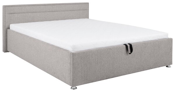 ČALOUNĚNÁ POSTEL, 160/200 cm, světle šedá Livetastic - Postele s úložným prostorem, Online Only