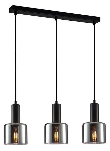 ITALUX PND-65342-3-BK+SG - Lustr na lanku SANTIA 3xE27/40W/230V černá