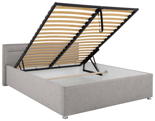 ČALOUNĚNÁ POSTEL, 160/200 cm, světle šedá Livetastic - Postele s úložným prostorem, Online Only