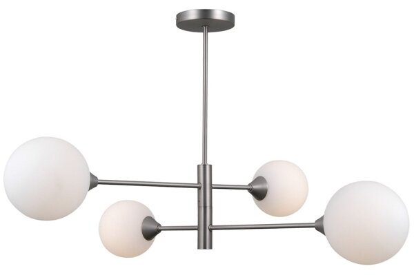 ITALUX PND-55342-4-SN - Lustr na tyči EVORA 4xG9/5W/230V nikl